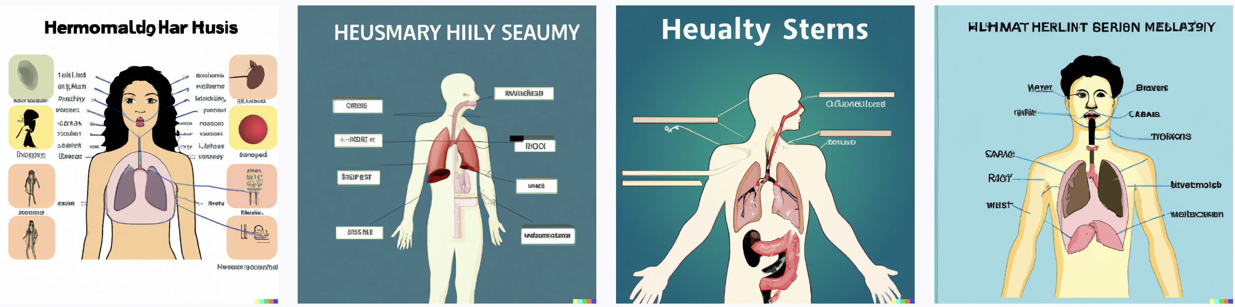 Respiratory system by DALLE.2 & Bard
