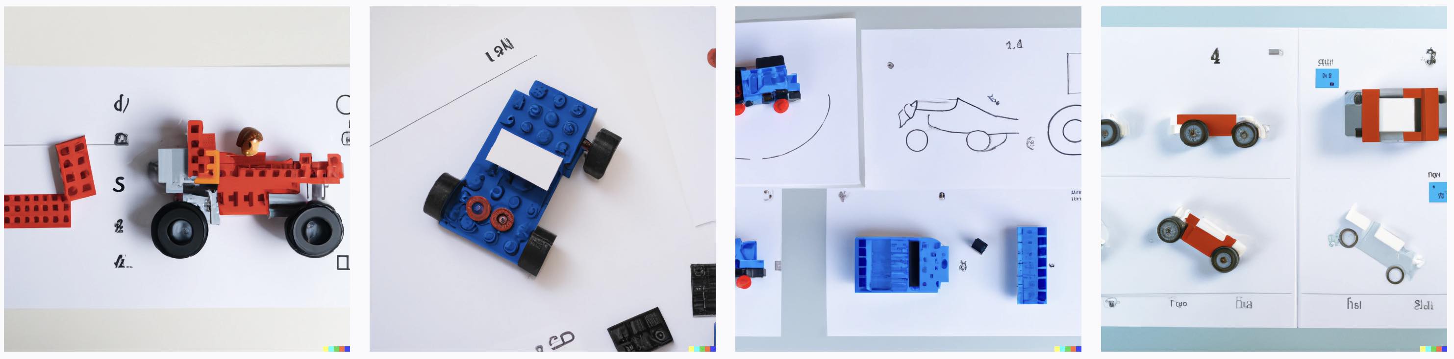 Lego instructions from DALLE